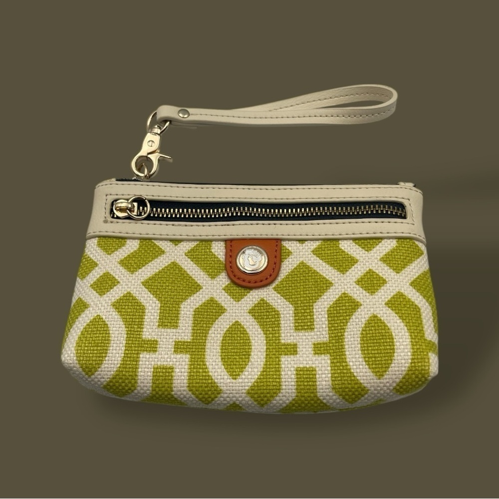 Spartina 449 Hayward Tassel Wristlet 
(Tassel Zipper Pull not included) Green - Picture 4 of 15